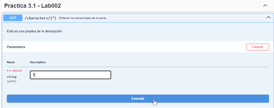 get request to endpoint