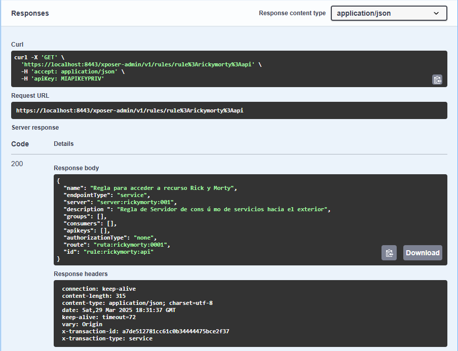 rule by id confirmation