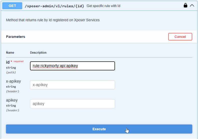 execution get rule by id