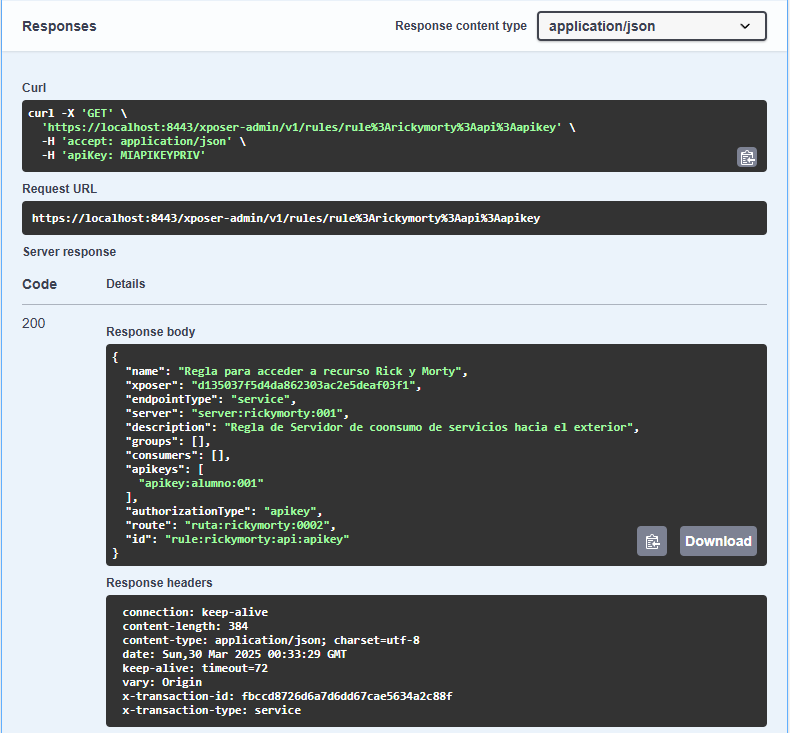 rule by id confirmation