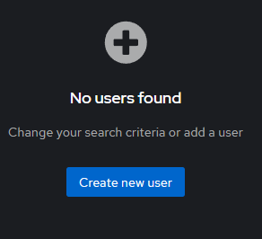 create user button