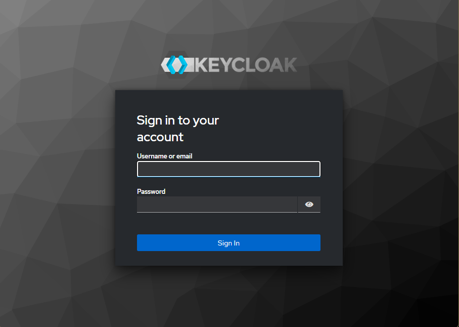 keycloak login page