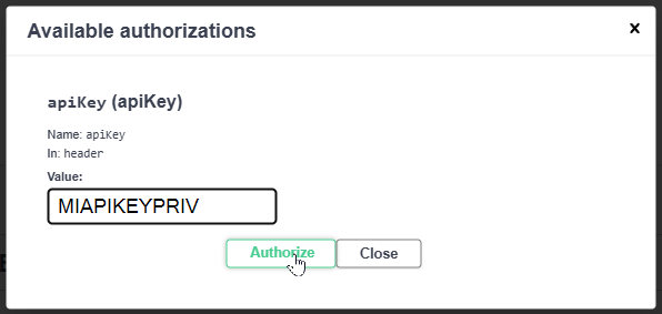 apikey request clear