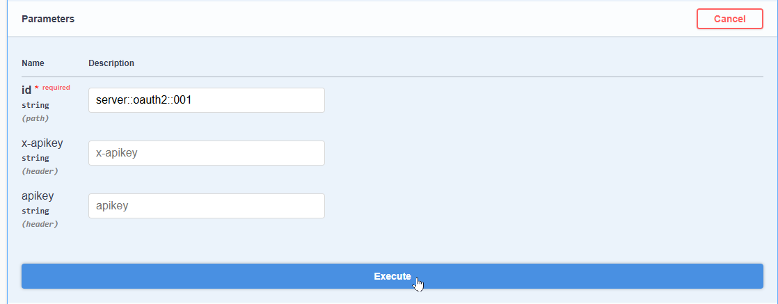 execution get server by id