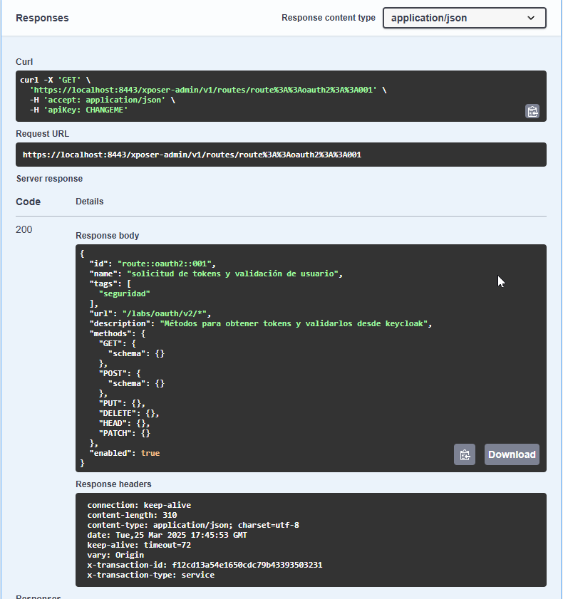 route by id confirmation