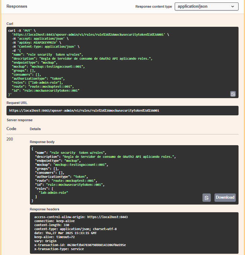 resp put rule for roles